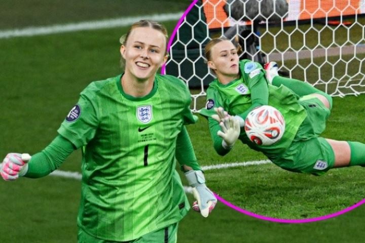 欧洲杯决赛扑点+MVP！英格兰门将汉普顿天生患斜视，深度感知缺陷