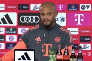 孔帕尼:相比于破纪录我更愿意赢得决赛 我和瓜迪奥拉联系密切